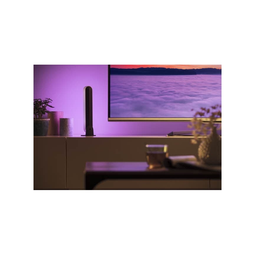 Philips - CONJUNTO 2x Lâmpada de Mesa LED RGB Regulável Hue PLAY LED/6W/230V branca