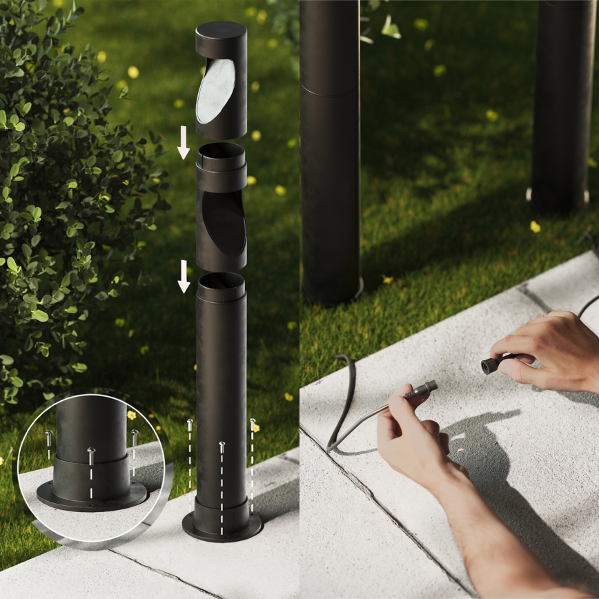 Philips - CONJUNTO 3x Candeeiros para exterior LED GARDENLINK DESI LED/1,5W/230V 2700K IP44