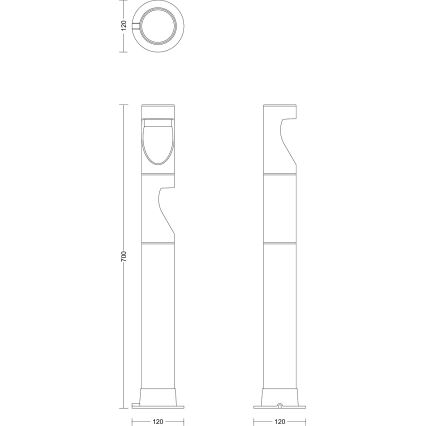 Philips - CONJUNTO 3x Candeeiros para exterior LED GARDENLINK DESI LED/1,5W/230V 2700K IP44