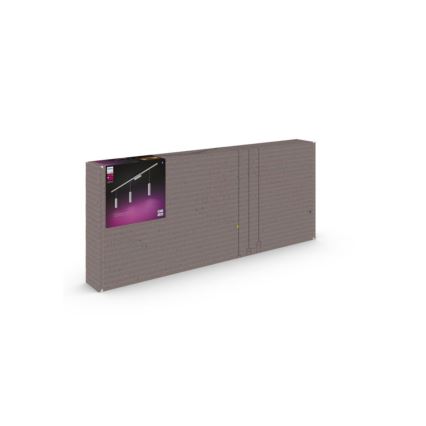 Philips - CONJUNTO 3x Candelabro suspenso para sistema de carril LED RGB com regulação Hue PERIFO LED RGB/15,6W/230V 2000-6500K