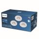 Philips - CONJUNTO 3x Foco de encastrar LED com regulação LED/5,5W/230V 2700K