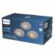 Philips - CONJUNTO 3x Foco de encastrar LED com regulação LED/5,5W/230V 2700K