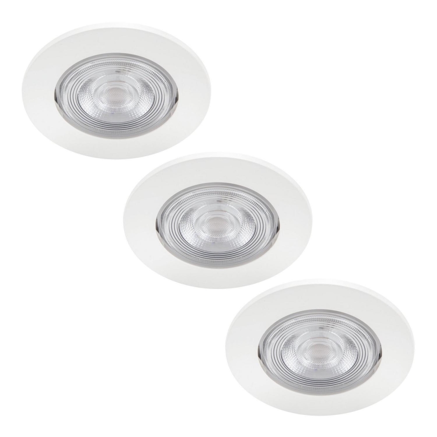 Philips - CONJUNTO  3x Foco de encastrar LED LED/4.5W/230V 2,700K