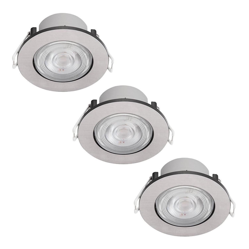 Philips - CONJUNTO 3x Foco de encastrar LED LED/4.5W/230V 2,700K