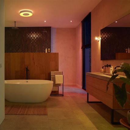 Philips - CONJUNTO 3x Iluminação de casa de banho LED RGB com regulação Hue XAMENTO 1xGU10/5,7W/230V IP44