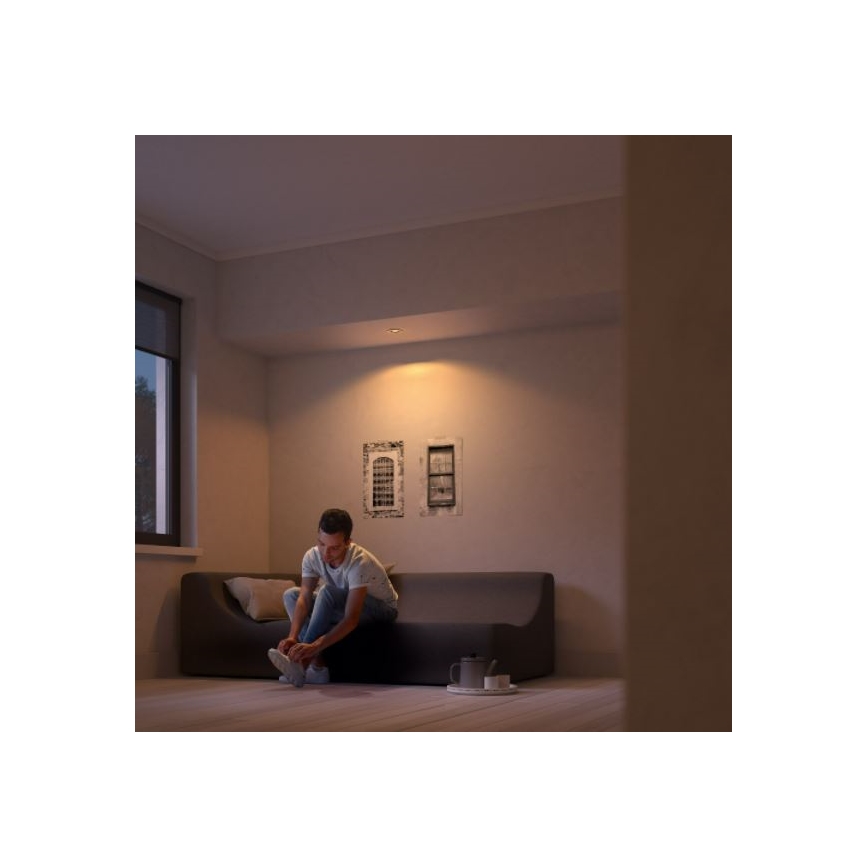 Philips 50203/11/P0 - CONJUNTO 3x Iluminação embutida LED com regulação SHELLBARK Warm Glow 3xLED/4,5W/230V 2200-2700K