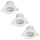 Philips - CONJUNTO 3x Iluminações de casa de banho LED com regulação LED/5W/230V 2,700K IP65