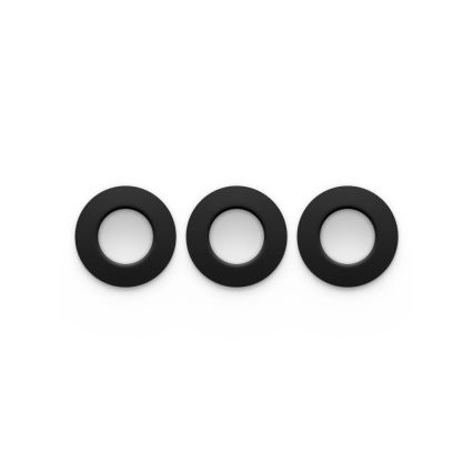 Philips - Conjunto de 3 luminárias encastráveis para casa de banho LED RGBW dimerizáveis Hue SLIM LED/8,3W/230V 1000-20000K preto P44
