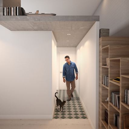 Philips - Conjunto de 3 luminárias LED RGBW embutidas reguláveis DONEGAL 1xGU10/4,8W/230V + controlo remoto