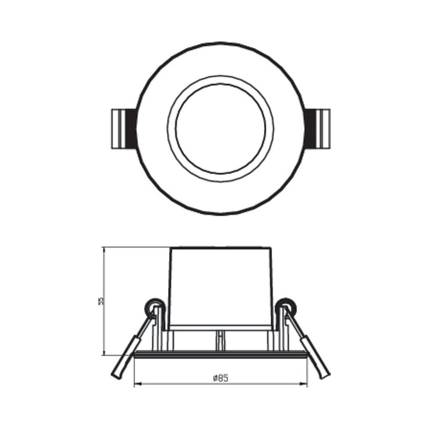 Philips - CONJUNTO 3x Luzes LED para casa de banho com regulação DIVE 1xLED/5,5W/230V IP65