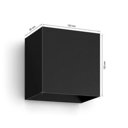 Philips - Conjunto de 2 apliques de parede exteriores LED RGBW reguláveis Hue RESONATE LED/8W/230V 2000-6500K IP44