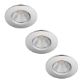 Philips - Conjunto de 3 Candeeiros de Casa de Banho LED Dimerizáveis DIVE LED/5,5W/230V IP65