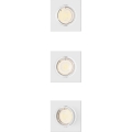 Philips - Conjunto de 3 luminárias de embutir PERIDOT 1xGU10/7W/230V brancas