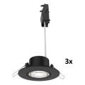 Philips - Conjunto de 3 spots LED de embutir dimmerizáveis CILANTRO LED/5W/230V 4000K pretos