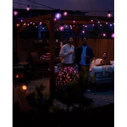 Philips - Cordão LED RGBW Hue FESTAVIA para exterior, extensível e dimerizável, 20xLED, 14m, IP65
