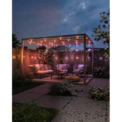 Philips - Cordão LED RGBW Hue FESTAVIA para exterior, extensível e dimerizável, 20xLED, 14m, IP65