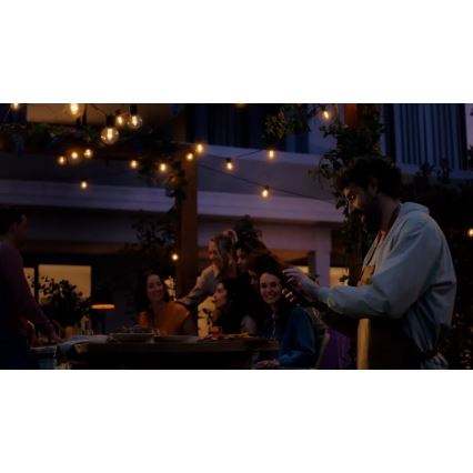 Philips - Cordão de luz LED RGBW regulável para exterior Hue FESTAVIA, 30 LEDs, 21 m, IP65
