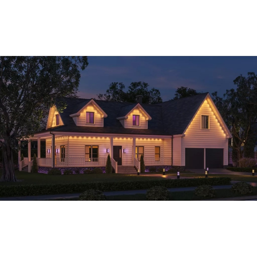 Philips - Hue FESTAVIA LED RGBW, guirlanda luminosa dimerizável para exterior, 32 LEDs, 18 m, 1000–20000 K, IP65