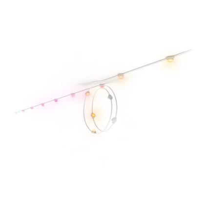 Philips - Hue FESTAVIA LED RGBW, guirlanda luminosa dimerizável para exterior, 32 LEDs, 18 m, 1000–20000 K, IP65