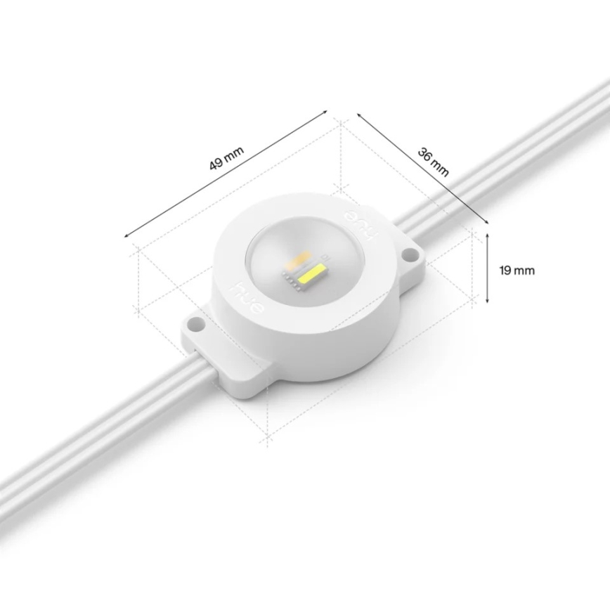 Philips - Cordão de luzes exterior LED RGBW regulável e extensível Hue FESTAVIA 16xLED 9m 1000-20000K IP65