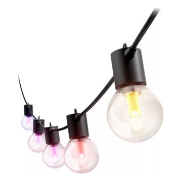 Philips - Cordão LED RGBW Hue FESTAVIA para exterior, extensível e dimerizável, 20xLED, 14m, IP65