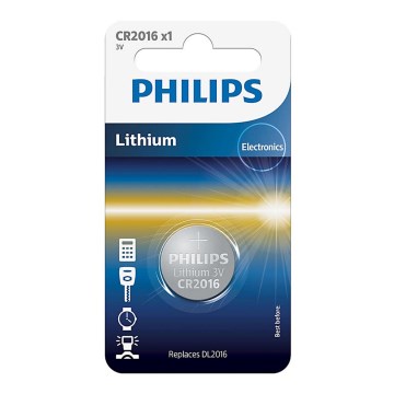 Philips CR2016/01B - Bateria de lítio tipo moeda CR2016 MINICELLS 3V 90mAh