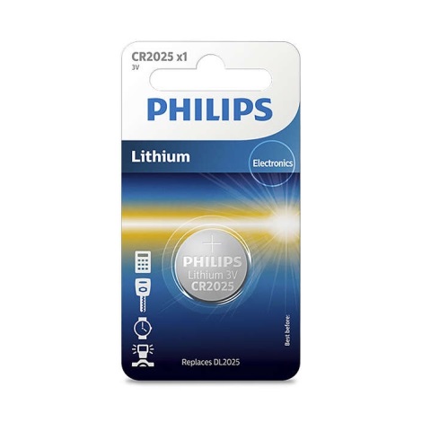Philips CR2025/01B - Célula de lítio CR2025 MINICELLS 3V