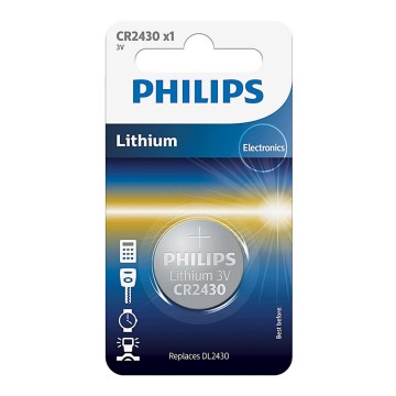 Philips CR2430/00B - Bateria de lítio tipo moeda CR2430 MINICELLS 3V 300mAh