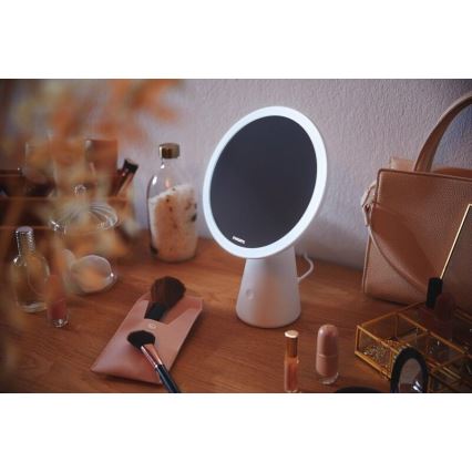 Philips - Espelho cosmético regulável com retroiluminação LED MIRROR LED/4,5W/5V