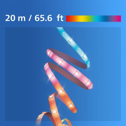 Philips - Fita LED RGBIC dimerizável SMART STRIP 20m LED/36W/230V 2700-6500K Wi-Fi