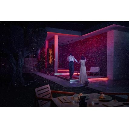 Philips - Fita LED RGBW dimerizável para exterior Hue FLUX 5m LED/30W/230V 2200-6500K IP67 + sensor de movimento