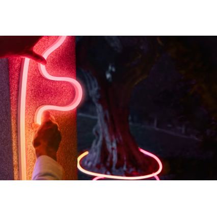 Philips - Fita LED RGBW regulável para exterior Hue NEON 5m LED/30W/230V 2200-6500K IP67