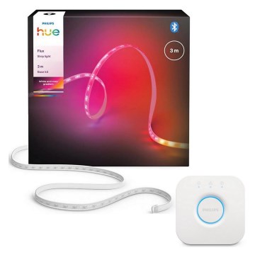 Philips - Fita LED RGBW regulável Hue FLUX 3m LED/12W/230V 2200-6500K + Hue Bridge