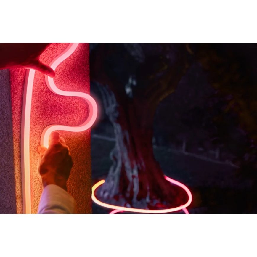 Philips - Fita LED RGBW dimmerizável para exterior Hue NEON 10m LED/30W/230V 2200-6500K IP67