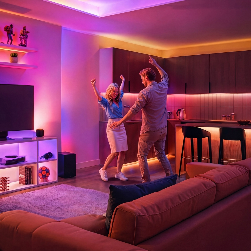Philips - Fita LED RGBIC dimerizável SMART STRIP 10m LED/43W/230V 2700-6500K Wi-Fi
