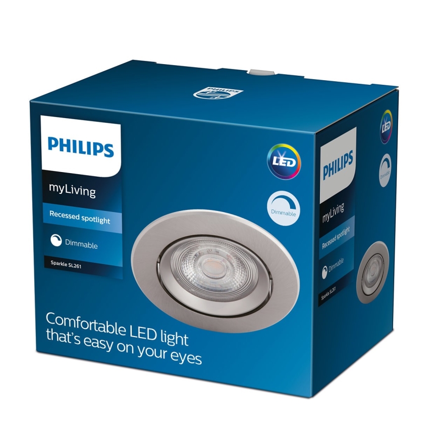 Philips - Foco de encastrar LED com regulação LED/5W/230V 2700K