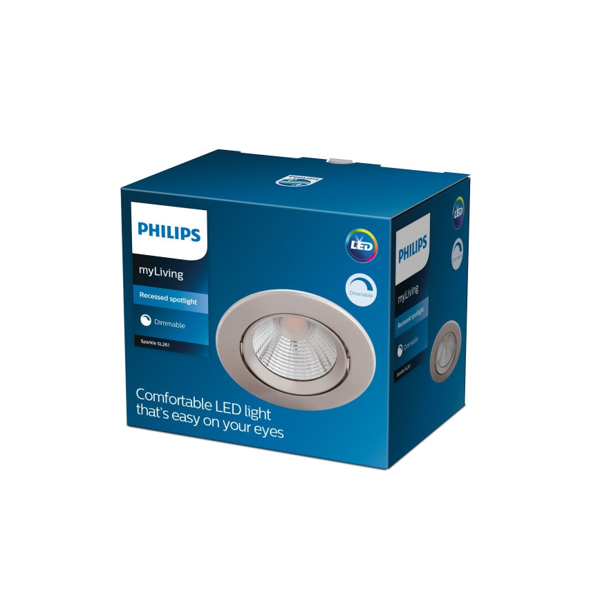 Philips - Foco de encastrar LED com regulação SPARKLE LED/5,5W/230V