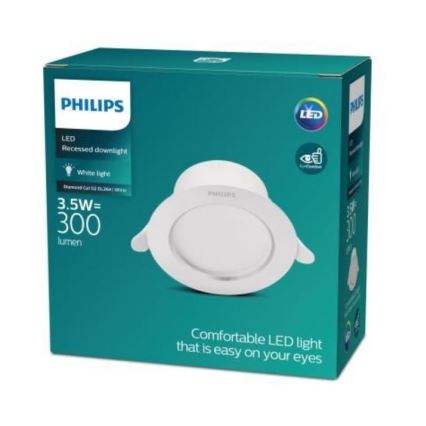 Philips - Foco de encastrar LED LED/3,5W/230V 3000K