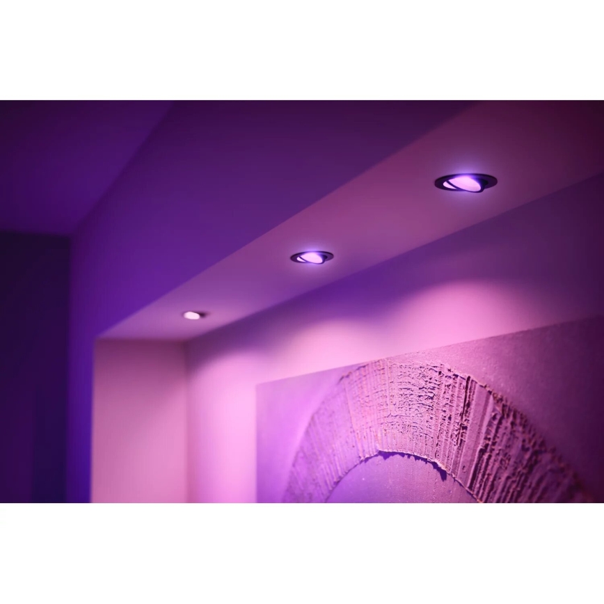 Philips - Foco de encastrar LED RGBW com regulação Hue CENTURA 1xGU10/4,2W/230V 2000-6500K