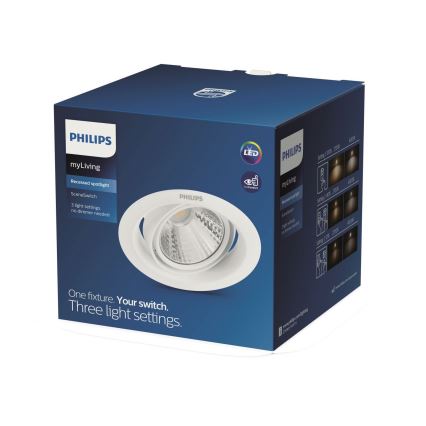 Philips - Foco de encastrar LED LED/4.5W/230V 2,700K