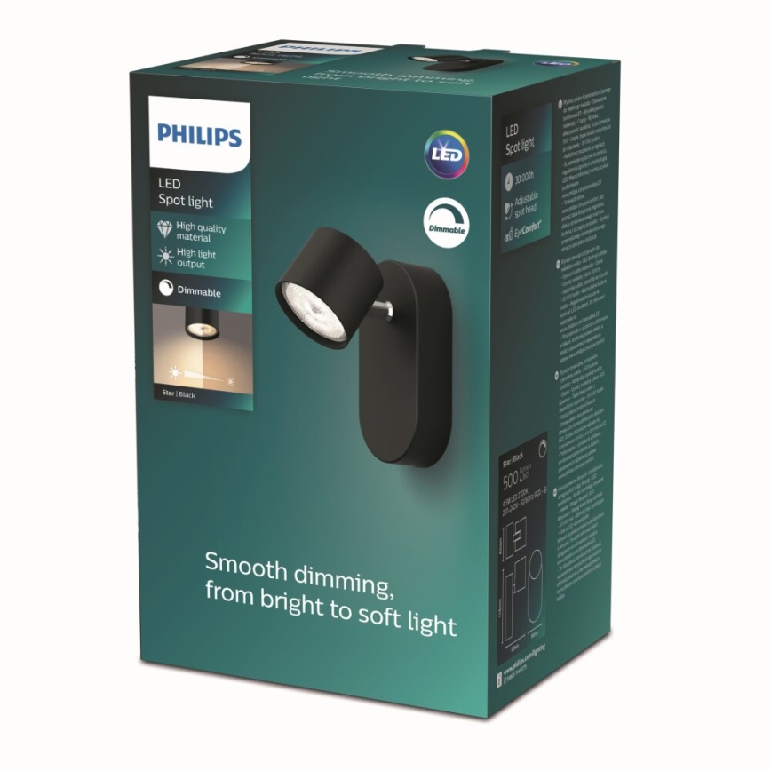 Philips - Foco de parede LED com regulação LED/4,5W/230V