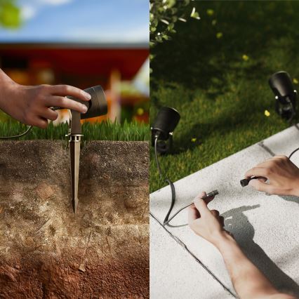 Philips - Foco exterior LED GARDENLINK REUEL LED/1,5W/24V 2700K IP44