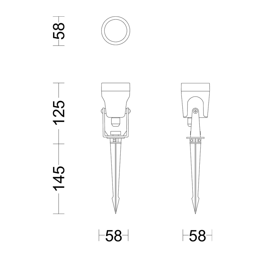 Philips - Foco exterior LED GARDENLINK REUEL LED/1,5W/24V 2700K IP44