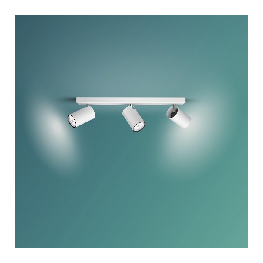 Philips - Foco KOSIPO 3xGU10/5,5W/230V branco