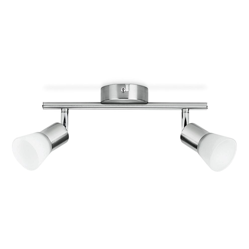 Philips - Foco LED 2xLED/4,3W/230V cromado mate