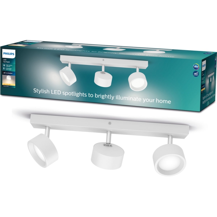 Philips - Foco LED 3xLED/5,5W/230V branco