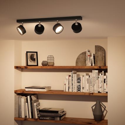 Philips - Foco LED 4xLED/5,5W/230V preto