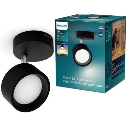 Philips - Foco LED LED/5,5W/230V preto