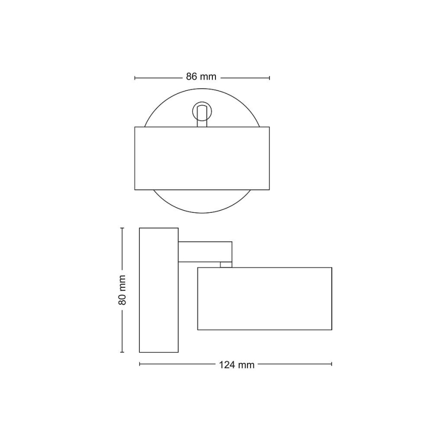 Philips - Foco LED LED/5,5W/230V preto