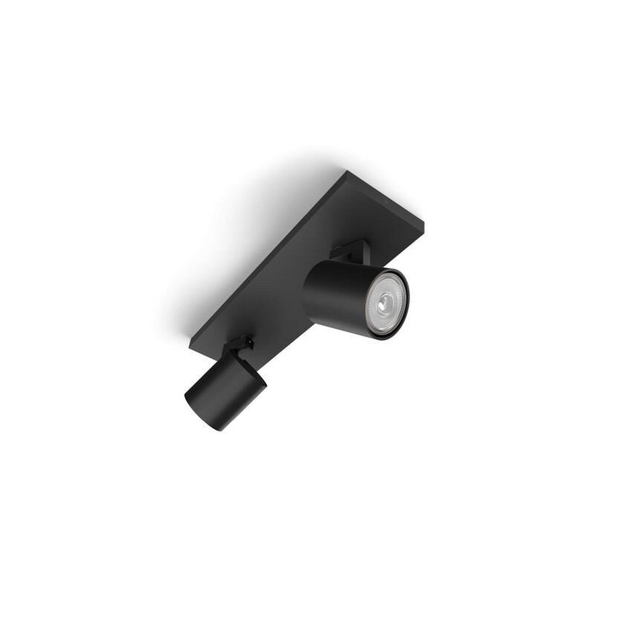 Philips - Spot LED RGBW regulável RUNNER 2xGU10/6,5W/230V 2700-6500K preto